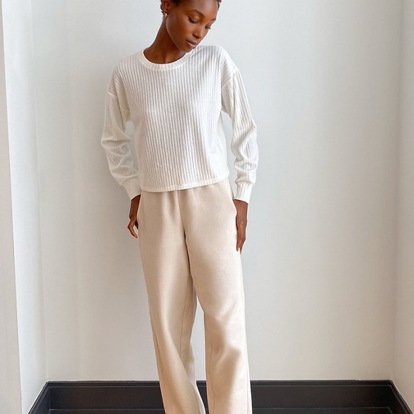 Aritzia Wilfred Free Crop Ribbed Sweater - Picture 8 of 9